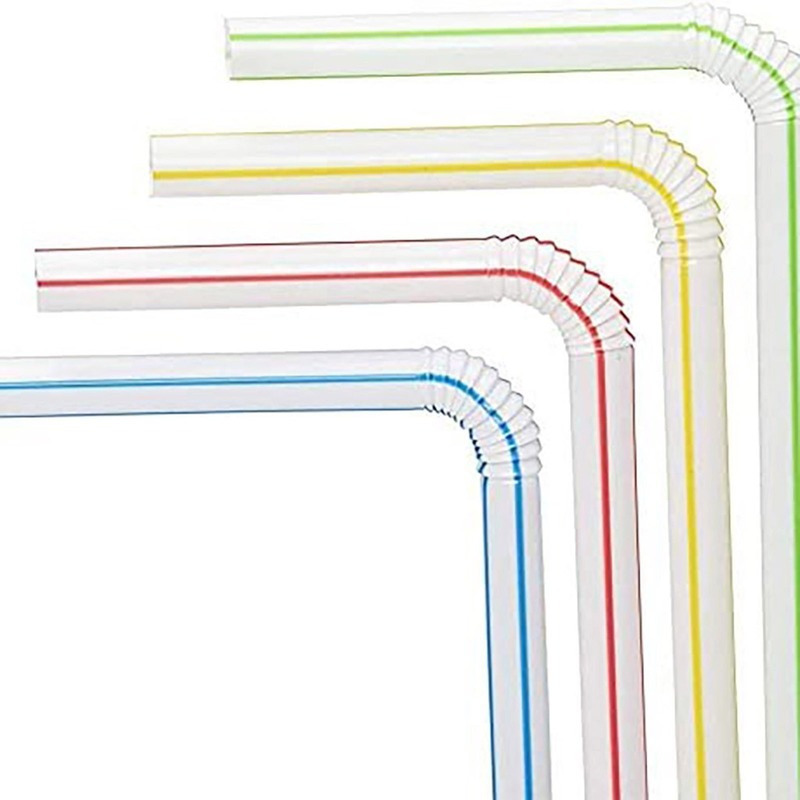 Engångskoppar Straws 1000 st plast för drickande barfestförsörjning Flexibla Rietjes Cocktail Färgglada strunt Straw Kitchenware 221007