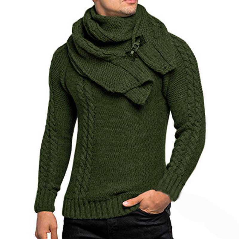 Truien Heren Truien Herfst Winter Warme Coltrui gebreide Trui Casual Slim Volledige Mouw Trui Oversized Knitwear Y2210