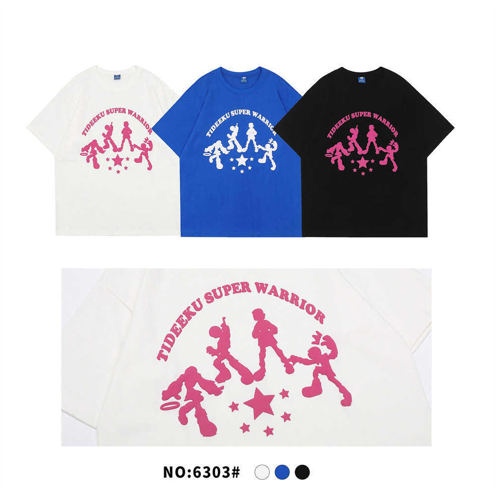 Men's T-Shirts Men's T-shirt Anime Characters Print Cotton O-neck Tops Men's Tshirt Summer Harajuku Streetwear Casual Oversized T-shirt Men T221006