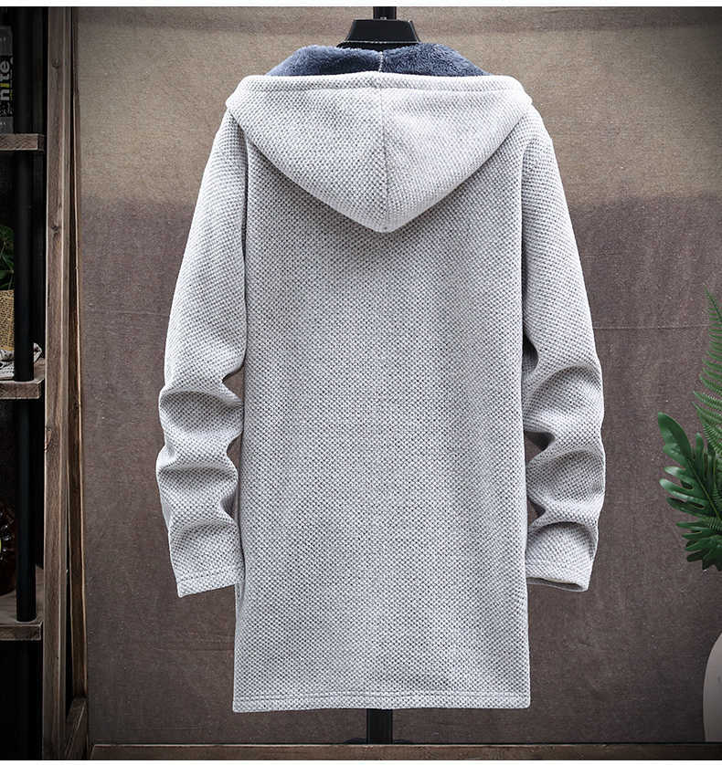 Pullover 2021 Herbst und Winter Neue Trend Mode Männer Verdickt Warme Lange Trenchcoat Große Größe Freizeit Hohe Qualität Pullover m-4XL Y2210