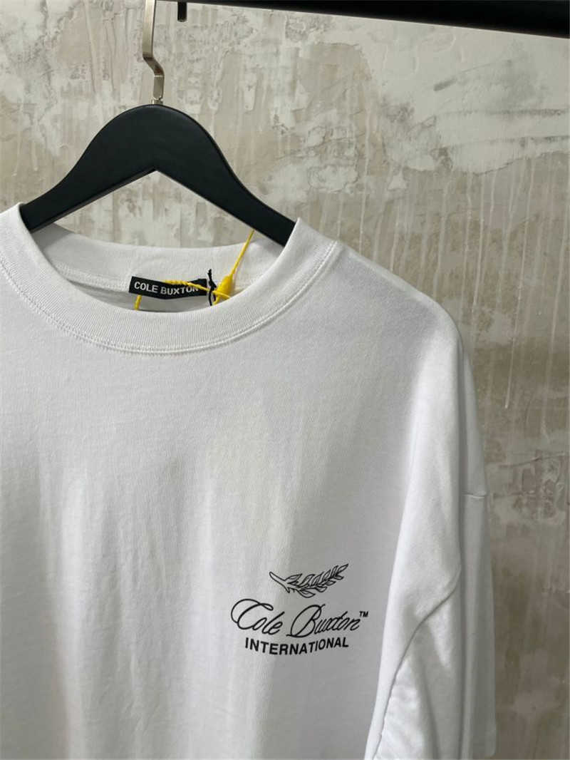 Men's T-Shirts 2022ss Heavy Fabric Cole Buxton T-shirt 1 1 High Quality Oversized Top Tees Real Tag CB T shirts T221006