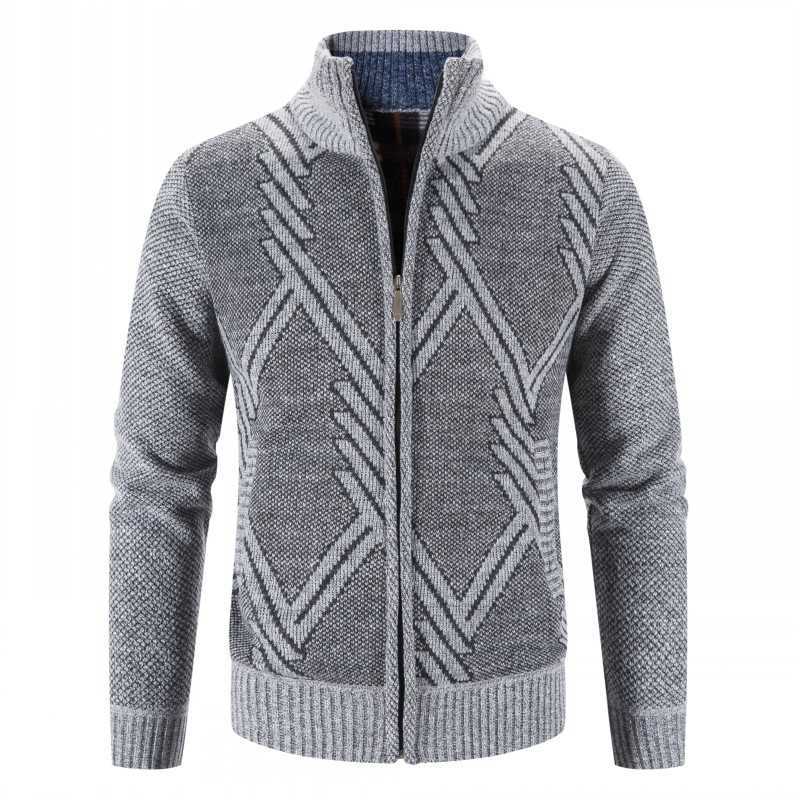 セーターウィンタージャケットメンズカーディガン新しい男性厚い温かいカジュアルセーターコート良質のスリムフィットサイズ3XL Y2210