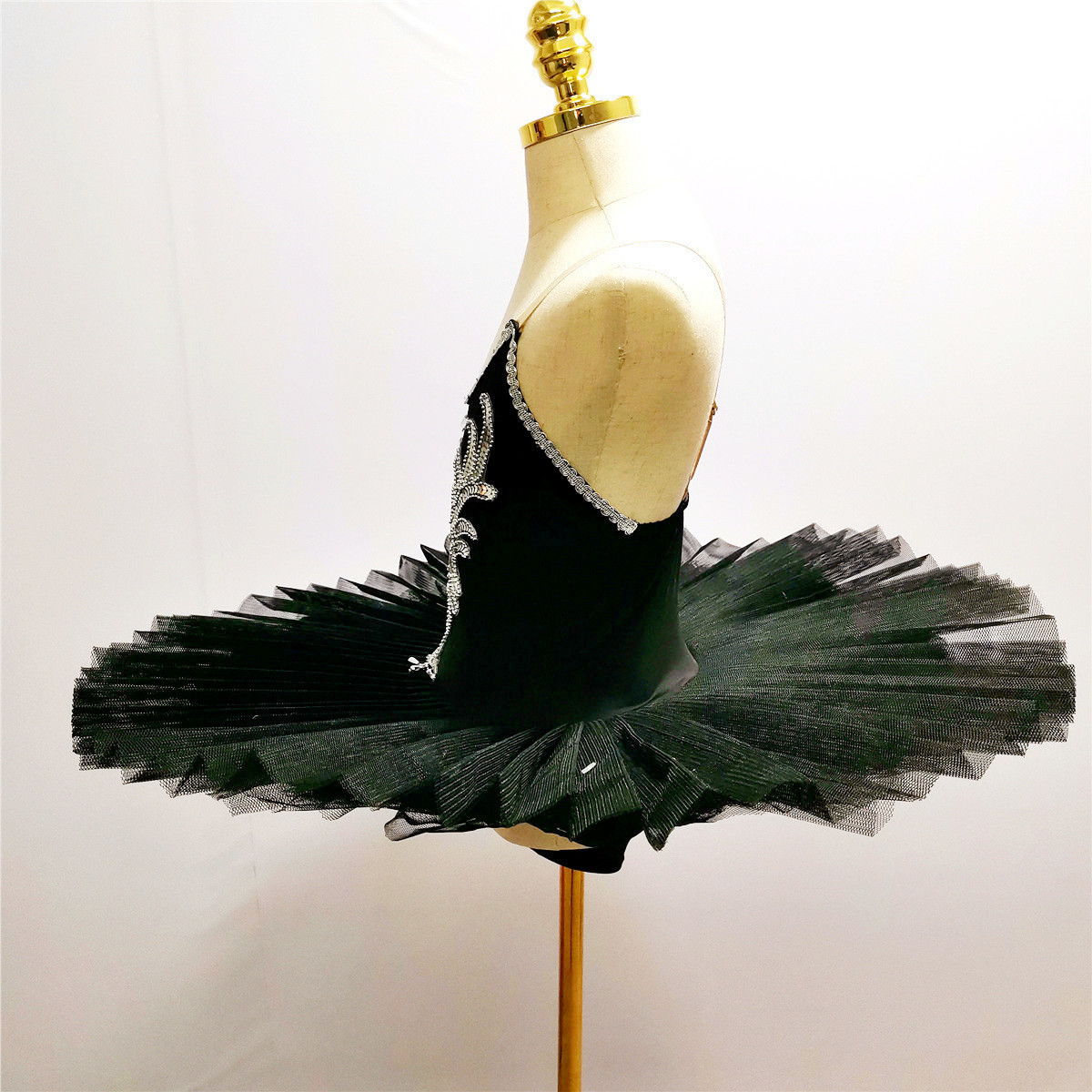 Dancewear Tutu di balletto nero Gonna costumi da lago dei cigni bambini Abbigliamento la danza del ventre bambini Vestito da performance sul palco 221007