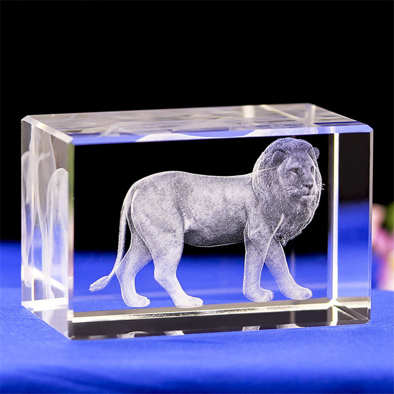 Autre décor à la maison Mini K9 cristal 3D Sculpture interne Inter gravure Animal cadeau créatif bureau bureau décoration artisanat goutte 221007