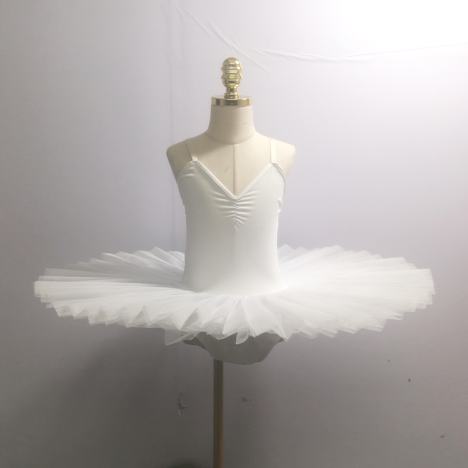 Dancewear Weißer Ballett-Tutu-Rock Schwanensee-Kleid Kinder-Performance-Kostüm Kinder-Bauchtanzkleidung Bühnenprofi 221007