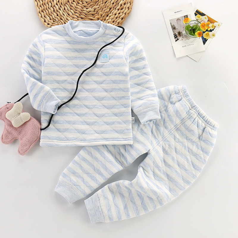 Clothing Sets Winter Baby Kids Thermal Underwear Suit Three Layers of Warmth Children Clothes Set Spring Girls Boys Pajamas Autumn Kid Outfits 221007