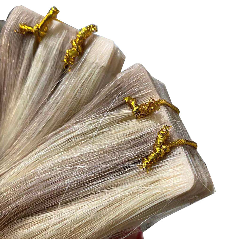 Fabrikpreis Großhandel Russische Europäische Remy Tape Haarverlängerungen 2,5 Gramm Stück 60 Stück Menge Natürliche Dicke Schwarze Farbe 1#