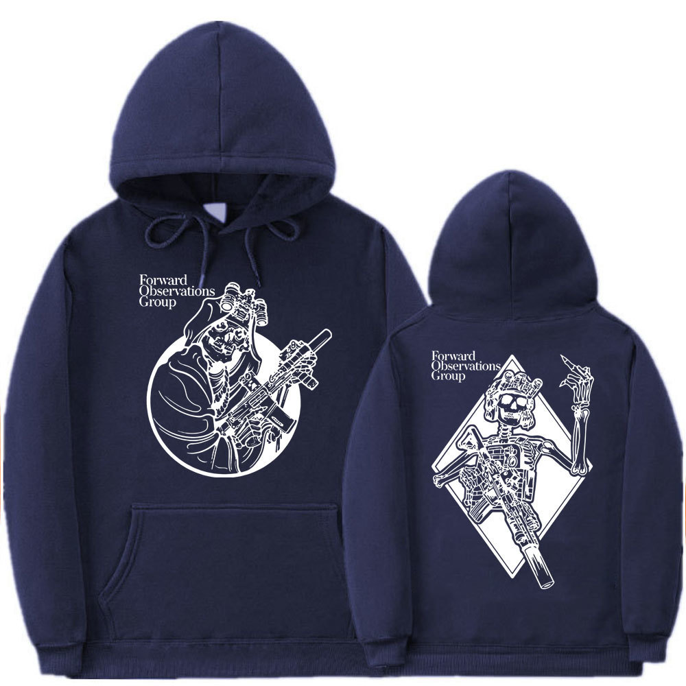 Мужские толстовки с капюшоном Vintage Gbrs Forward Observations Group Hoodie Punk Horror Skull Hoodies Мужская одежда Мужчины Женщины Мода Рок Хип-хоп Толстовка 221008