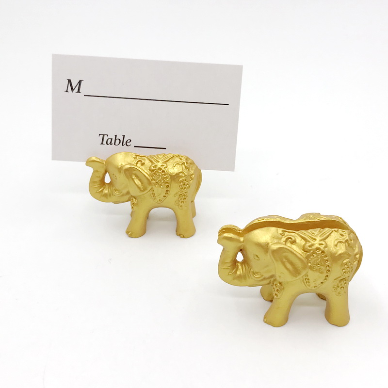 motyw Indian Wedding Favours Gold Elephant Place Pochodnik Morokańczyka Bridal Shower Party Dekoratives Nazwa Kart