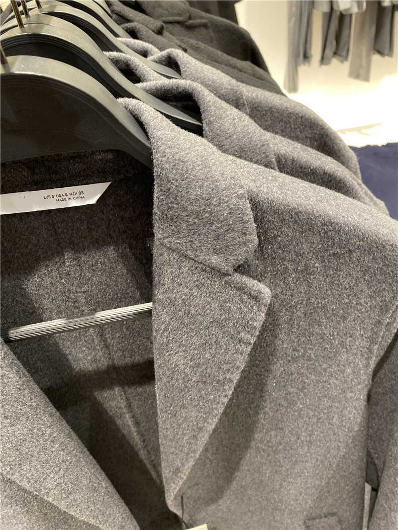 Futro męskie Faux Fur 2022men wełniane mieszanki wełny zwykły trencz biznesowy płaszcz męski płaszcz płaszczy męski punkowy wełniany kurtki stałe kolorowy odzież t221007