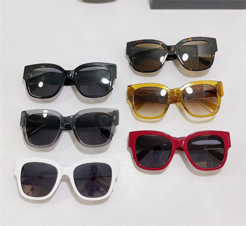 Nya modedesign solglasögon 4437 klassisk fyrkantig ram Populär och enkel stil mångsidig sommar utomhus UV400 -skyddsglasögon