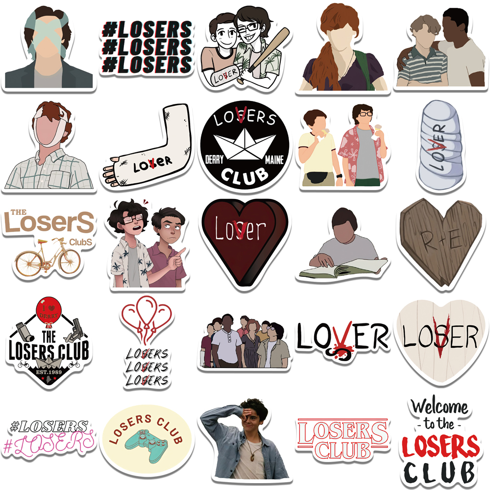 Série de TV The Losers Club Stickers Decals de desenhos animados infantil Toy Toy Diy ScrapCoons de recortes de laptop adesivo de laptop