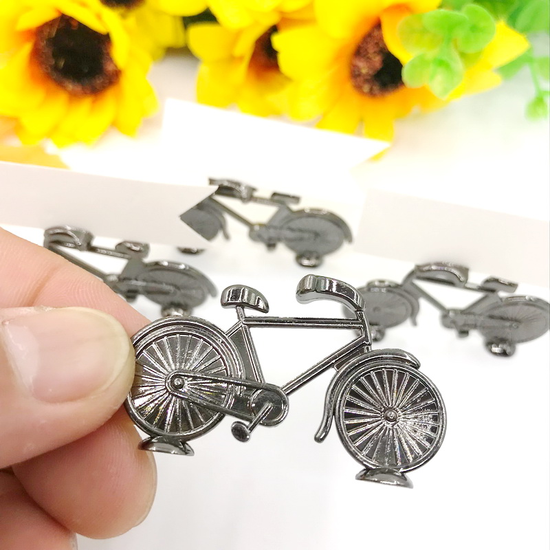 80st Rustic Theme Party Decorations Mini Bicycle Place Card Holder Destination Wedding Favors Name Card Photo Holders