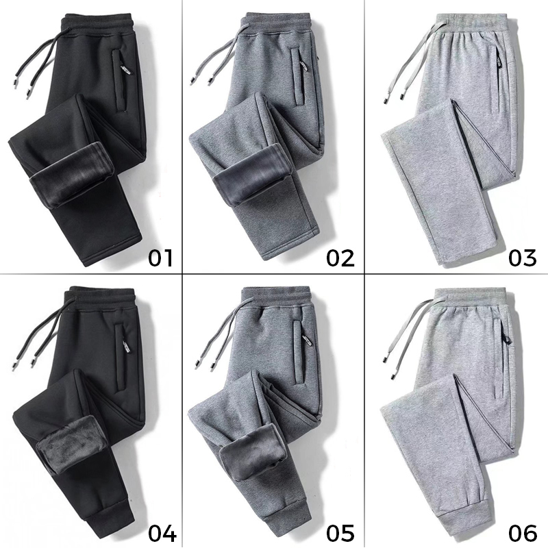 Mens Pants Fleece Lined Thermal Trousers Sweatpants Autumn Winter Thick Warm Cotton Casual Outdoor Windproof 5XL 221007