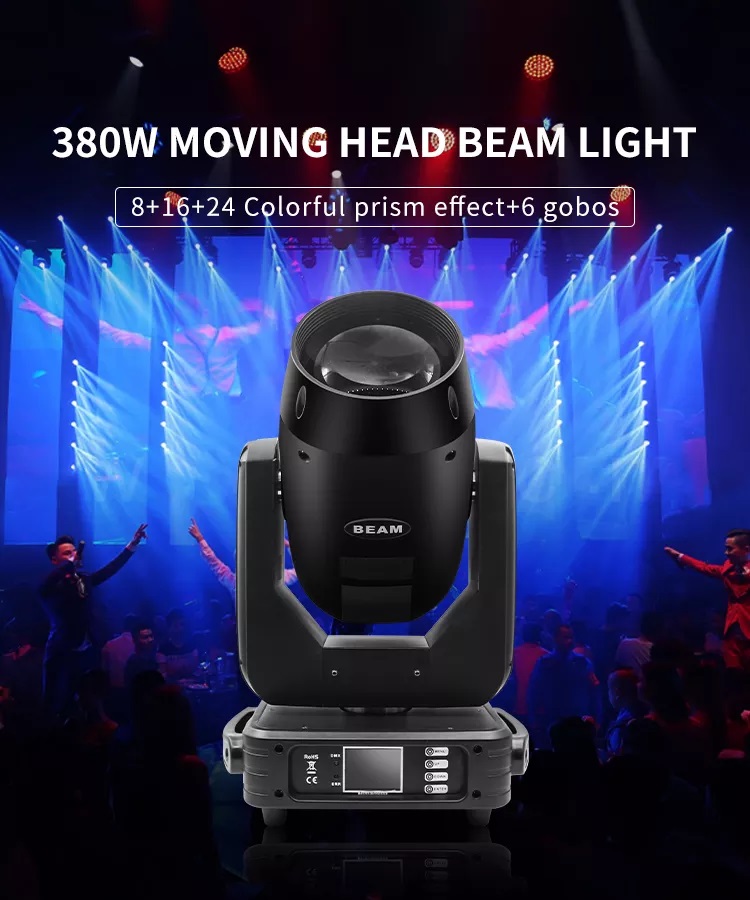 Moving Head Lights OEMODM 380W 19R Rainbow Effect Super Beam Sharpy Stage Lighting Beam 380