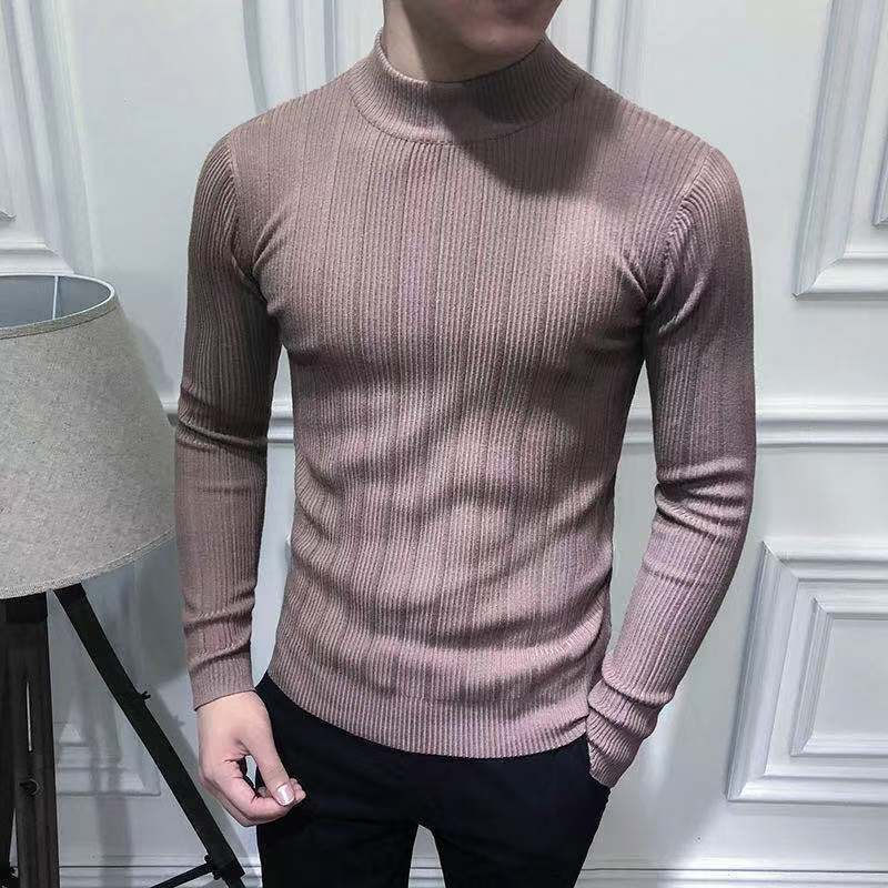 Heren Sweaters Koreaanse mode herfst Men Casual vintage stijl trui wol Turtleneck Oversize Winter Men warme katoenen pullovers truien 221007