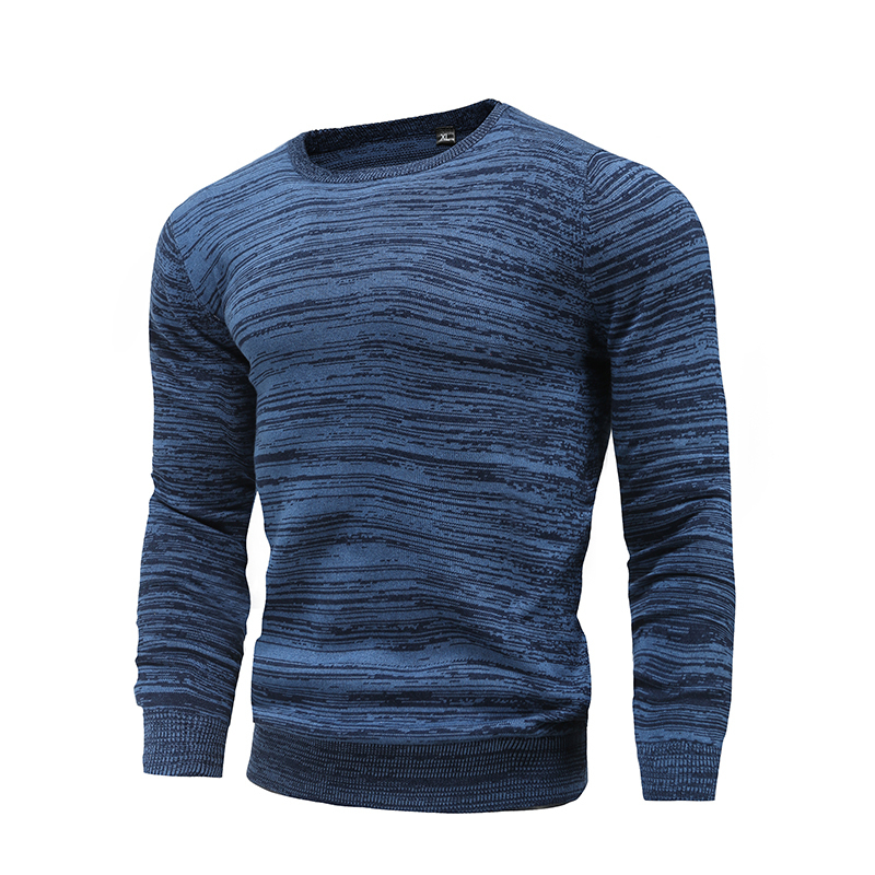 Maglioni da uomo Pullover in cotone Oneck Maglione da uomo Moda Tinta unita Maglioni invernali da uomo di alta qualità Maglieria blu scuro 221008