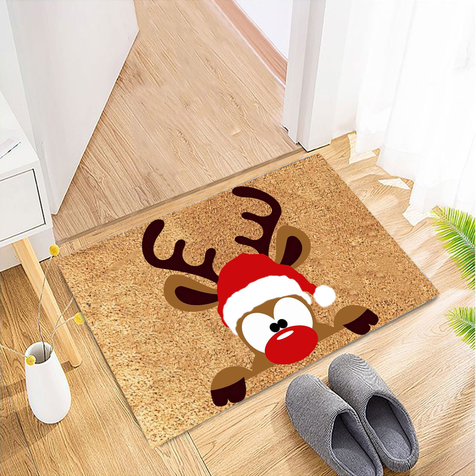 Tapijt Merry Christmas Thema Doormat keukenmatmat Xmas slaapkamer ingang woonkamer badkamer niet -slip tapijt 221007