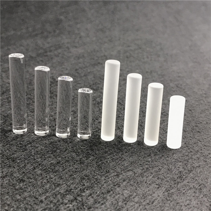 6mm Quartz Pillar Banger Insert Nail Smoking Pipes with Hookah 22mm 27mm 30mm 35mm Clear Sandblasted Frosted for Terp Slurper Hollow Cone Nails