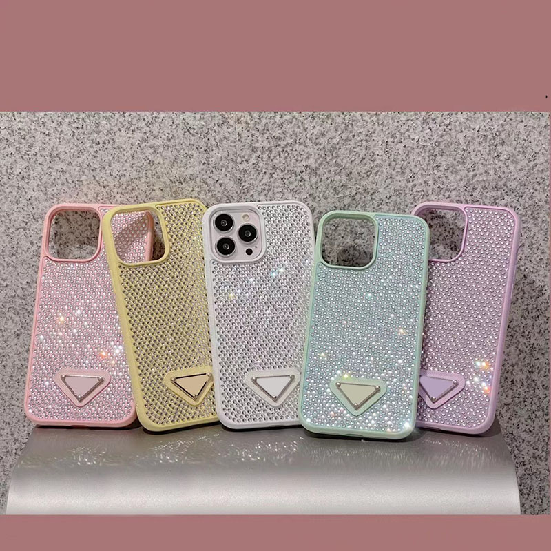 Custodie telefoni Flash Diamond IPhone 14 Pro Max 13 Promax 12 11Pro Max All Inclusive Shell Custodia telefono di design di marca Custodia da donna uomo