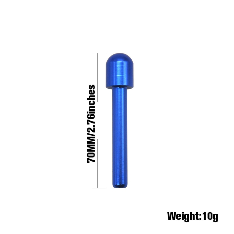 Tubo nasale erogatore di tabacco da fiuto in lega di alluminio e metallo, tubo nasale da 70 mm, tubo da fumo cannuccia, formato tascabile, stile transfrontaliero