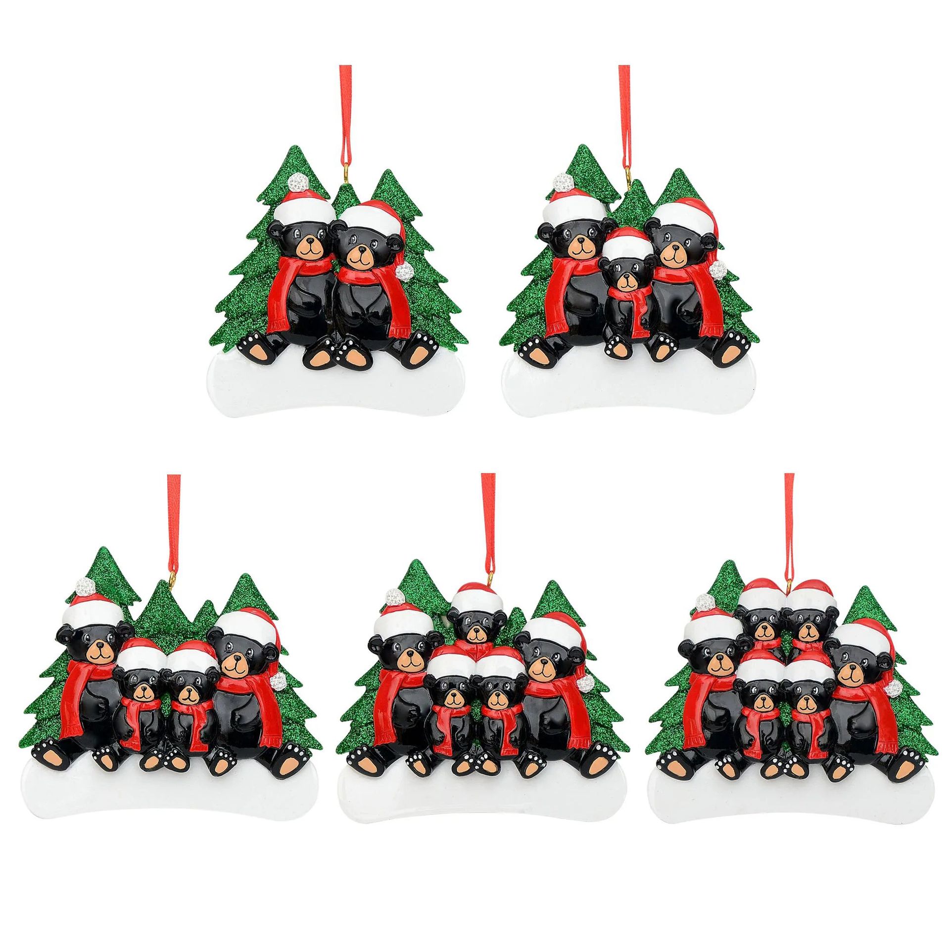 DIY Christmas Holding Decor Resin Family Christmas Tree Pingente Decora￧￣o de Natal Ornamento