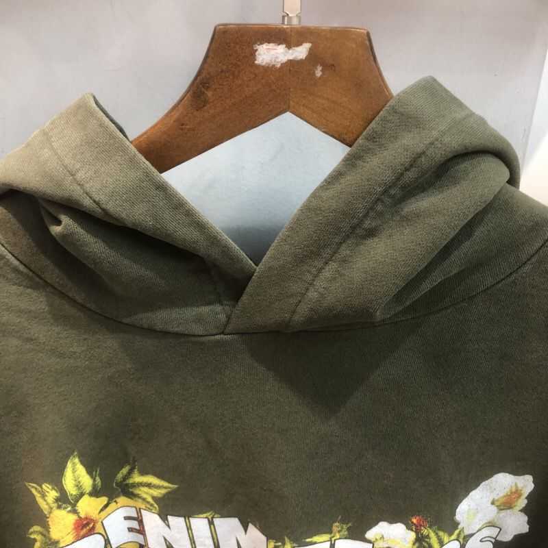 Sweat à capuche pour hommes, marque de mode, Denim, poche en larmes, rétro, ample, décontracté, Terry, manteau, automne hiver 2022