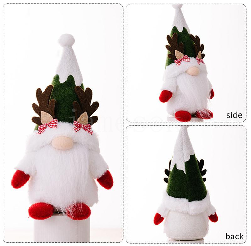 Gnome świąteczne dekoracje Pluszowe Doll Renifer Holiday Home Decor Dzięki Diving Day Prezenty DE811
