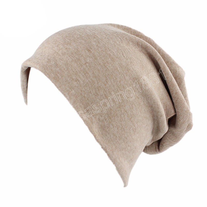 Bonnet unisexe en laine, Jersey uni, ample, surdimensionné, casquette en coton, Baggy, couleur bonbon, couvre-chef chaud pour femmes et hommes