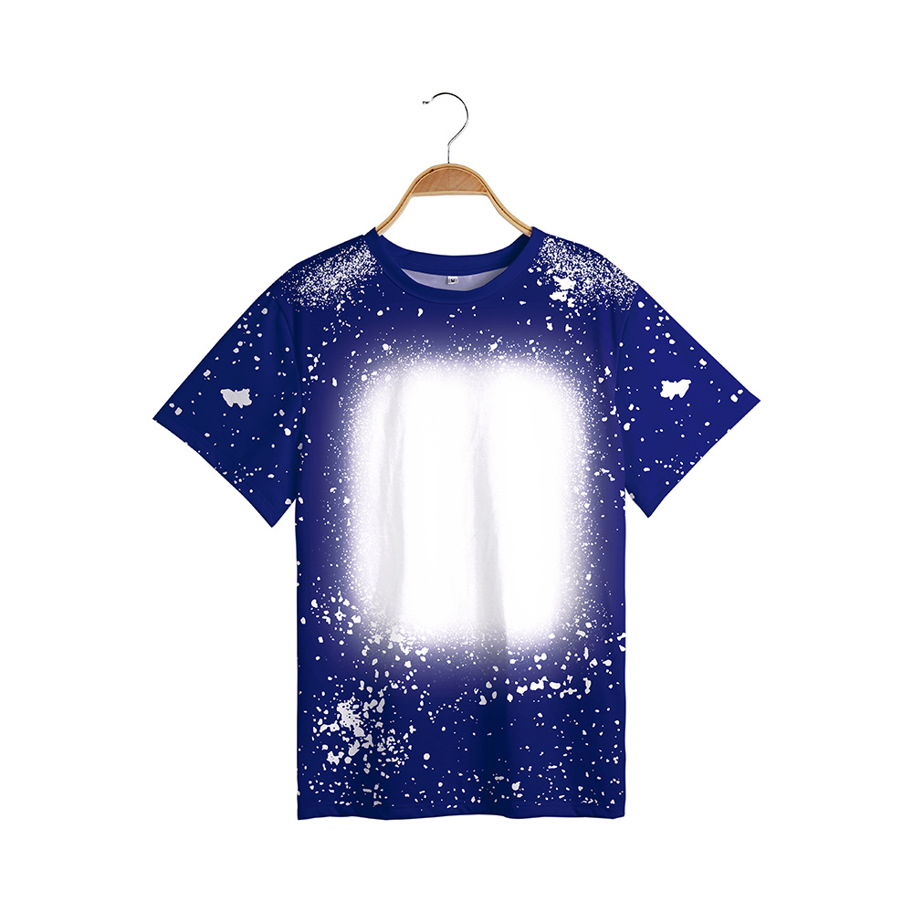 Party Sublimation Rohlinge Tie-Died Unisex Kinder Damen Herren T-Shirts für individuelle Weihnachtsgeschenke