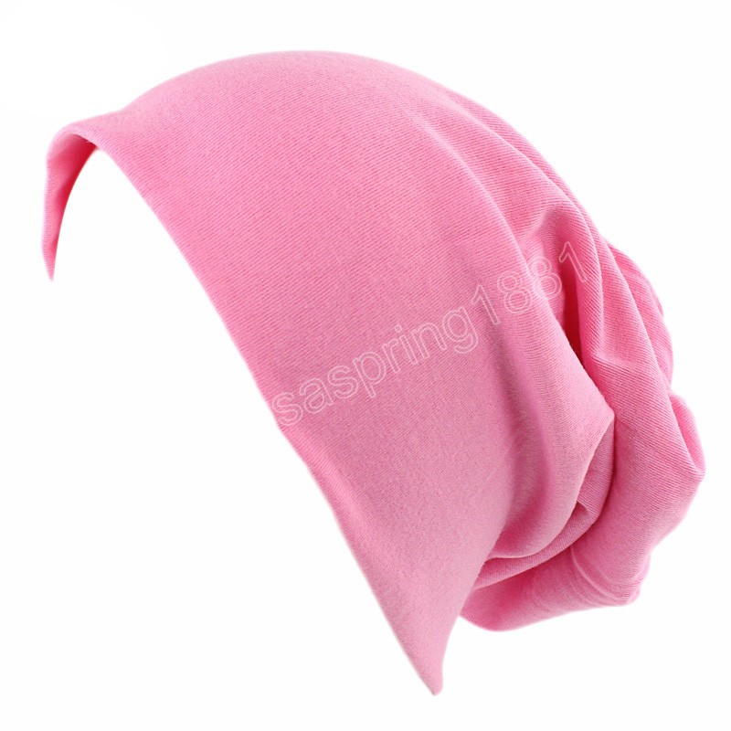 Bonnet unisexe en laine, Jersey uni, ample, surdimensionné, casquette en coton, Baggy, couleur bonbon, couvre-chef chaud pour femmes et hommes