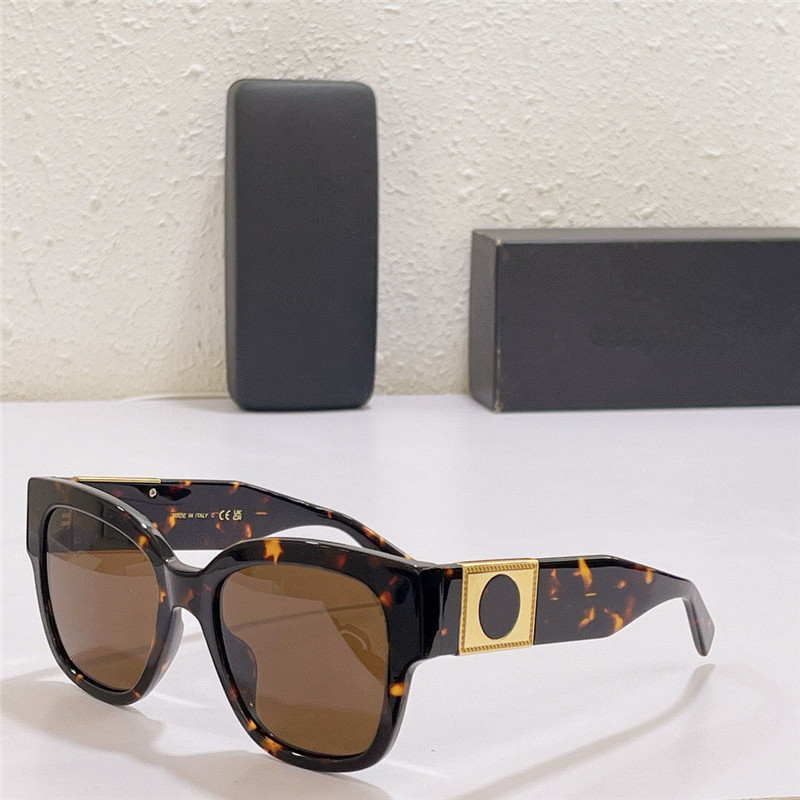 Nya modedesign solglasögon 4437 klassisk fyrkantig ram Populär och enkel stil mångsidig sommar utomhus UV400 -skyddsglasögon