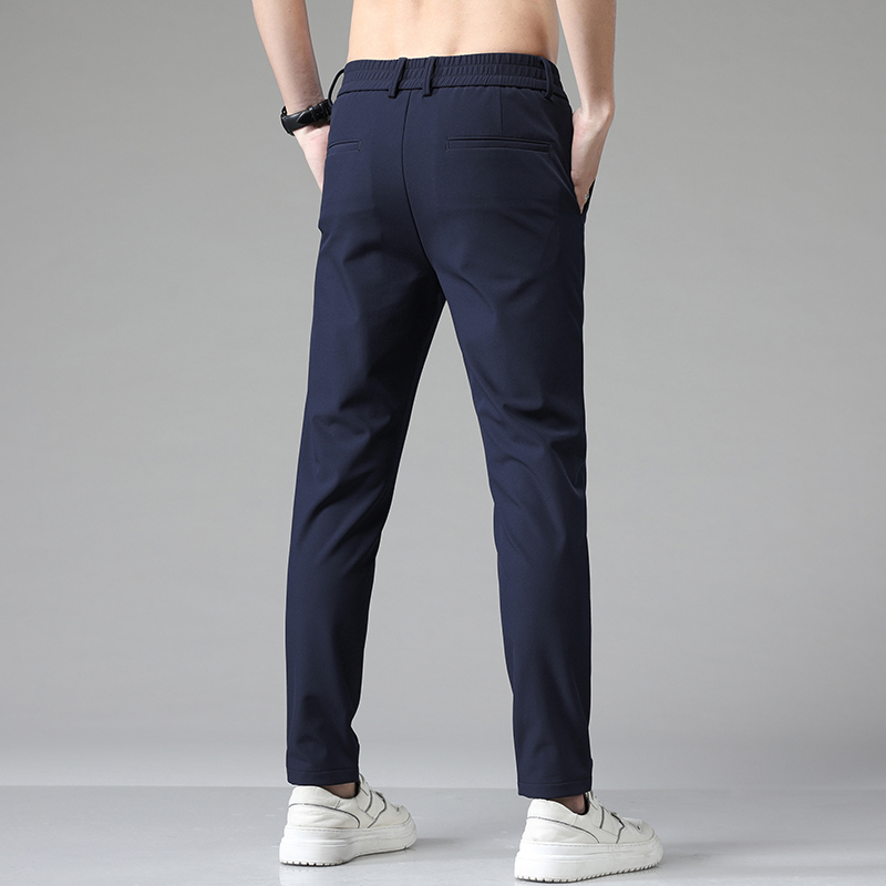 Męskie spodnie jesienne spodnie męskie Koreańskie swobodne Slim Fit Elastic Talle Jogger Business Klasyczne spodnie Mężczyzna czarny szary niebieski 2838 221007