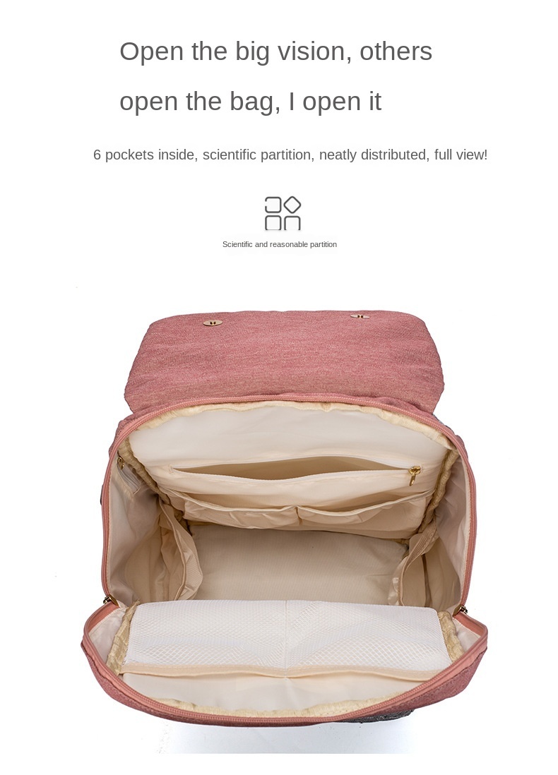 DIAPER Väskor Lequeen Multifunktion Stor kapacitet Nappy Organizer med byte