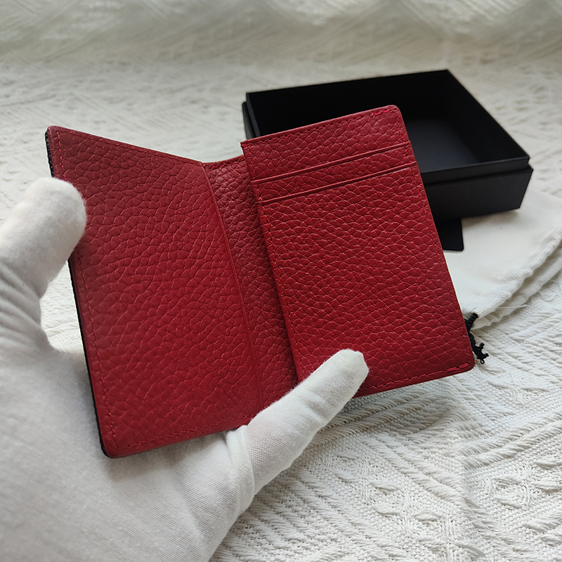High End Men's Card Case Luxury Card Holder Designer Wallet Topp Handväska Läderplånbok Portfas Fickmynt