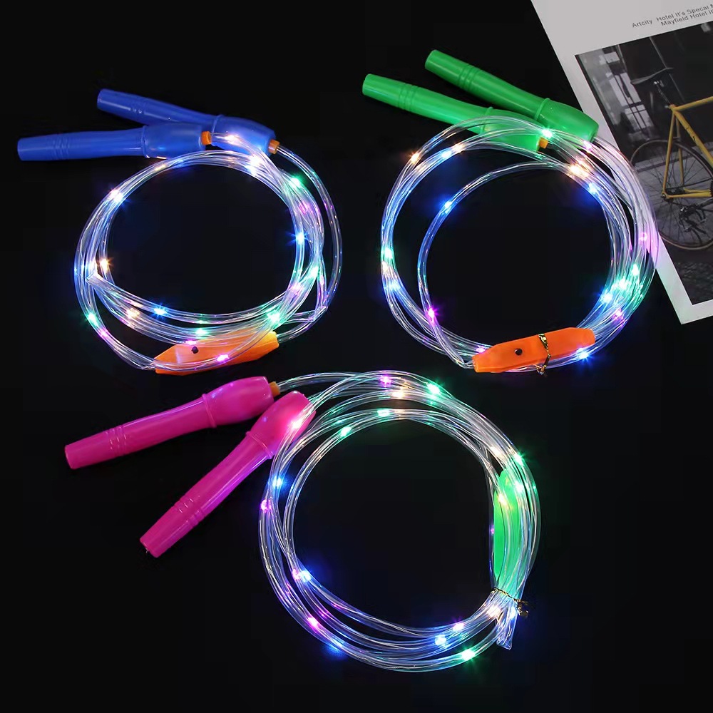 Jouets pour enfants corde à sauter lumineuse flash avec commutation LED nouveau coloré lumineux garçons filles fitness équipement de sport enfants9054012