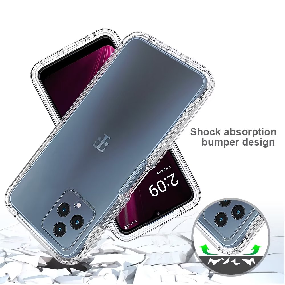 Armor Protective Cases voor TCL T-Mobile RevVl 6 Pro 5G Case Clear Silicon Transparant Soft Cover