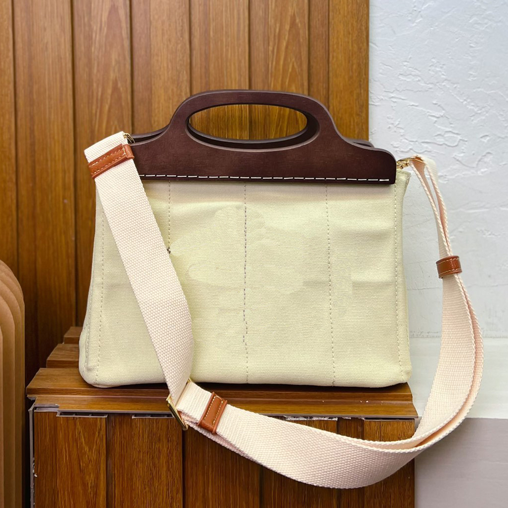 Nouveau sac de créateur De Luxe Femmes Sacs À Bandoulière Sac À Main Designer Bandoulière Portefeuille Femme Sacs À Main 2022 topquality haute capacité Couleur Unie Sacs À Main En Bois Toile