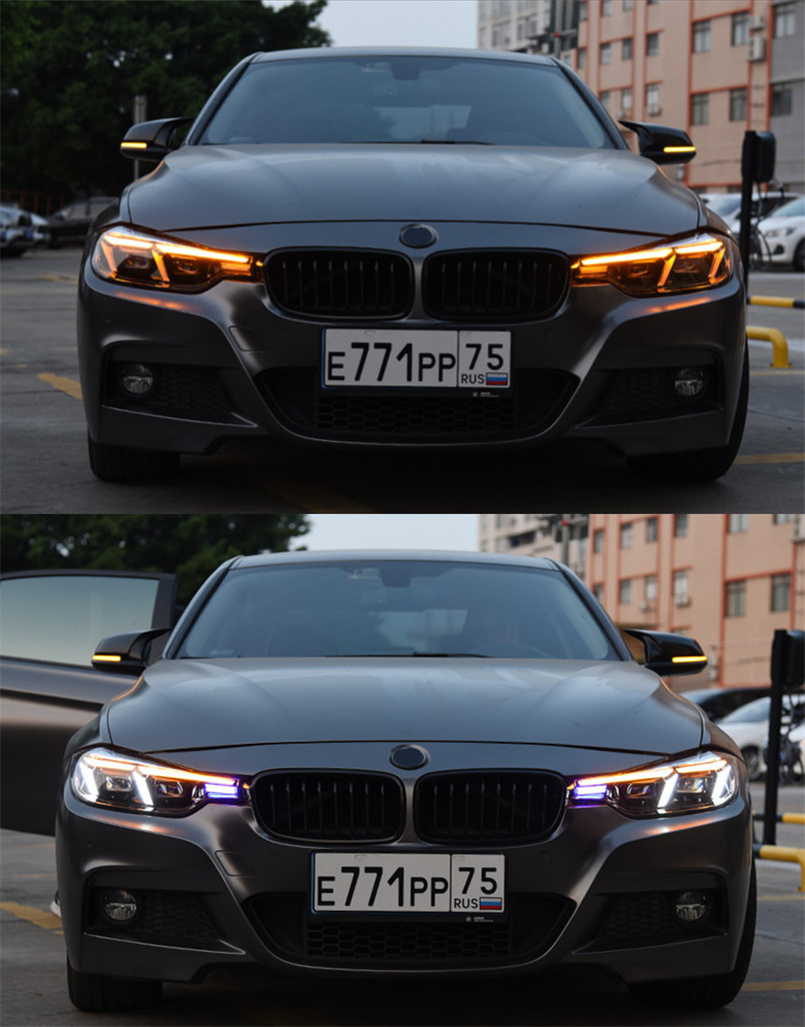 Światła samochodowe dla BMW F30 LED Reflight Projector 20 13-20 18 320i 325i DRL Laser Access Akcesoria