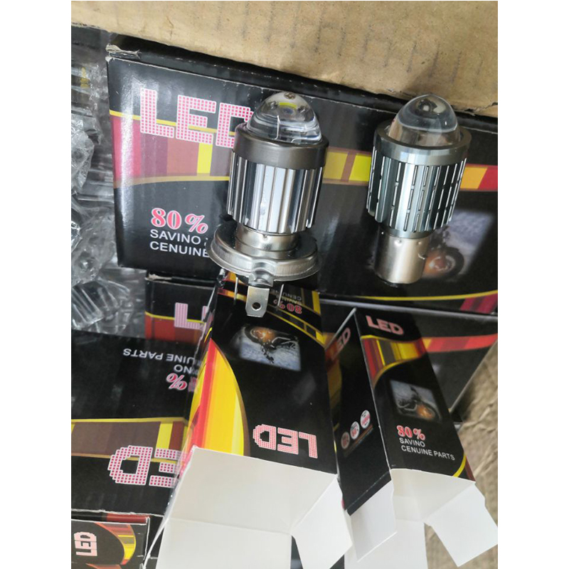 Ampoules LED H4 H6 BA20D pour phare de moto, lentille CSP, blanc, jaune, lampe Hi Lo, accessoires de Scooter, antibrouillard, 10 000 lm