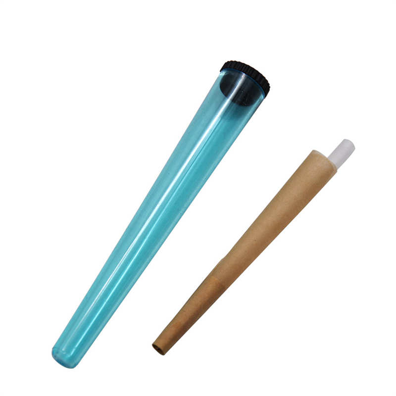 Emballage pré-roulé Tube en plastique Bouteille vide conique 110 mm Support de joint d'emballage pré-roulé Conteneur scellé Pipe à fumer Machine à cigarettes à main Cônes Tubes à essai de stockage