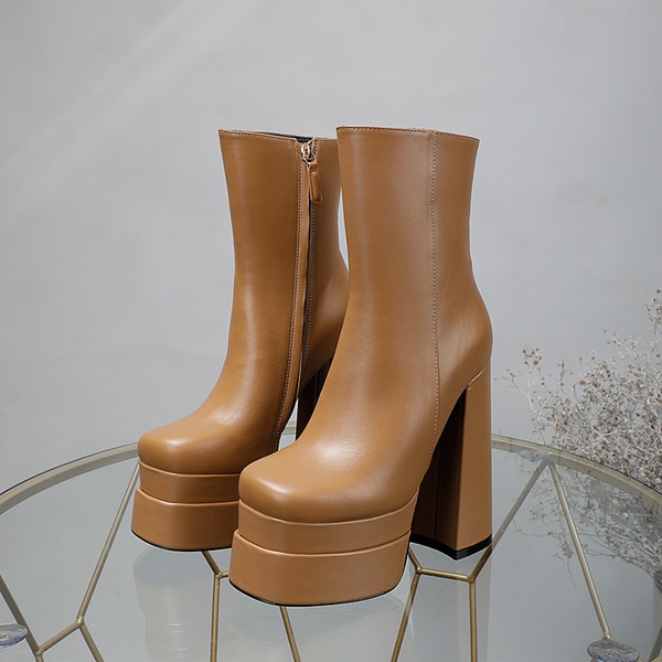 Realfine888 Boots 5a Aevitas Platform Knee Boot للنساء مع حجم الصندوق 35-41