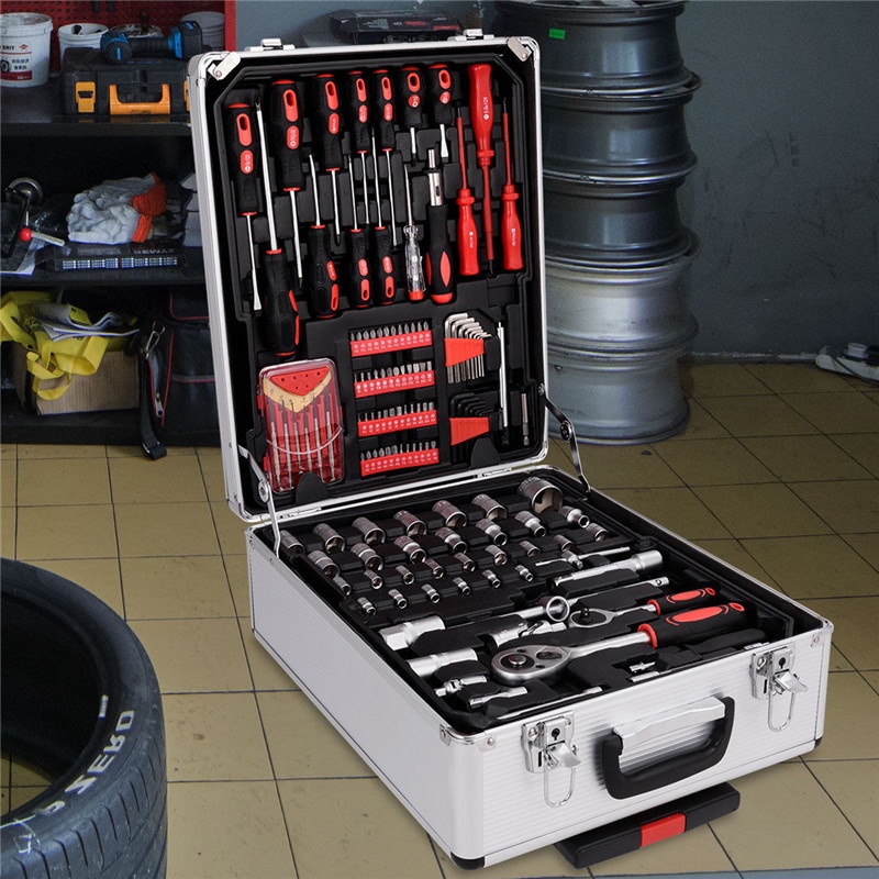 Toolt Hand Set Mécanique kit de clés à socket Boîte à outils Boîte à caisse de chariot