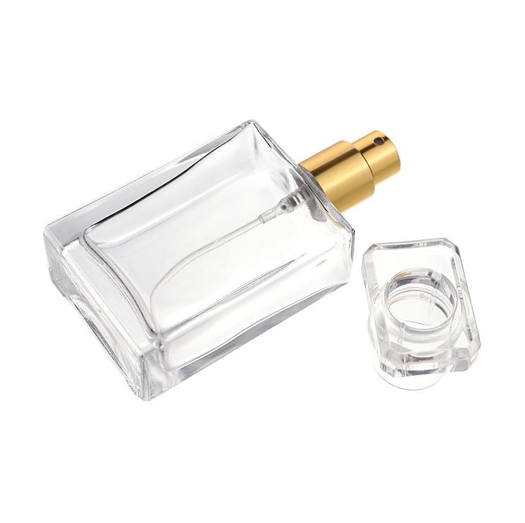 Wholesale Crystal Travel Perfume Bottles 50ml Refillable Empty Perfume-Spray Bottle With Atomizer SN6833