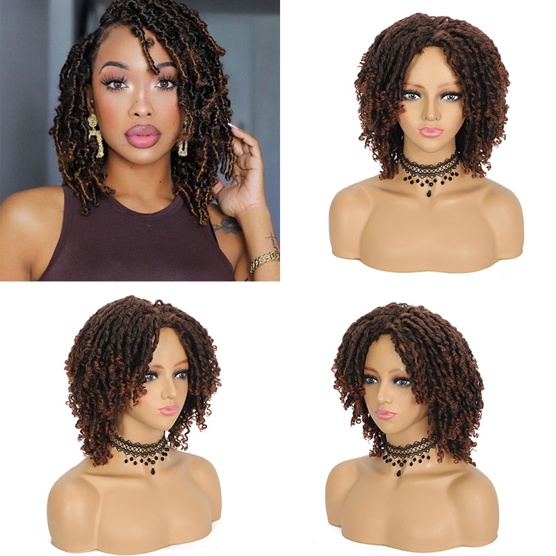 Headband Wig Human Hair For Women 180% Density Kinky Curly Glueless Full Machine Made Brazilian Remy Dirty braid hair