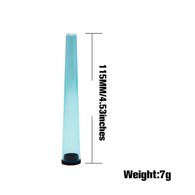 Pre-roll-verpakking Plastic buis Conische lege fles 110 mm Pre-roll-verpakking Gezamenlijke houder Verzegelde container Rookpijp Handsigarettenmaker Kegels Opslag reageerbuizen