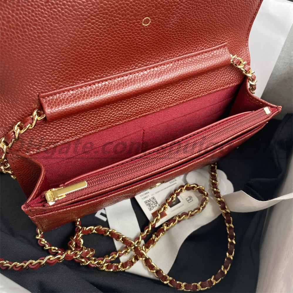 Top famous brand bags Fashion Shoulder Bas handbag Plaid purse Double letter solid buckle Sheepskin caviar pattern Women's luxury Evening Bags