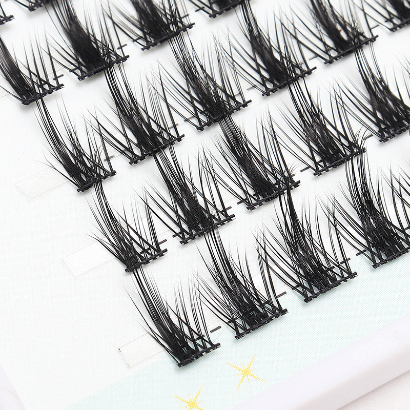 DIY Individual Eyelashes Extension Natural Self-Grafting Single Cluster Eyelashes Wispy Soft False Lashes Makeup