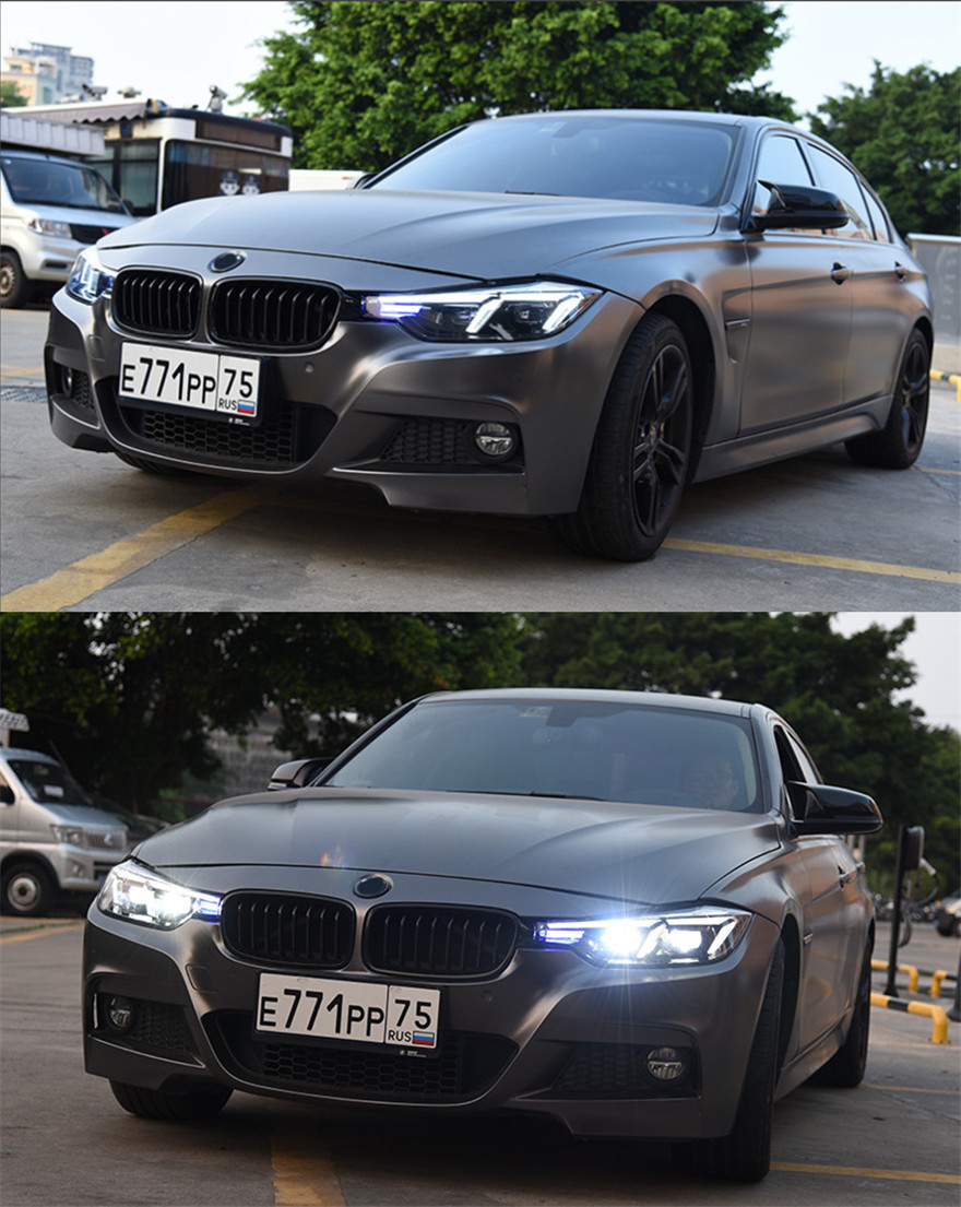Światła samochodowe dla BMW F30 LED Reflight Projector 20 13-20 18 320i 325i DRL Laser Access Akcesoria