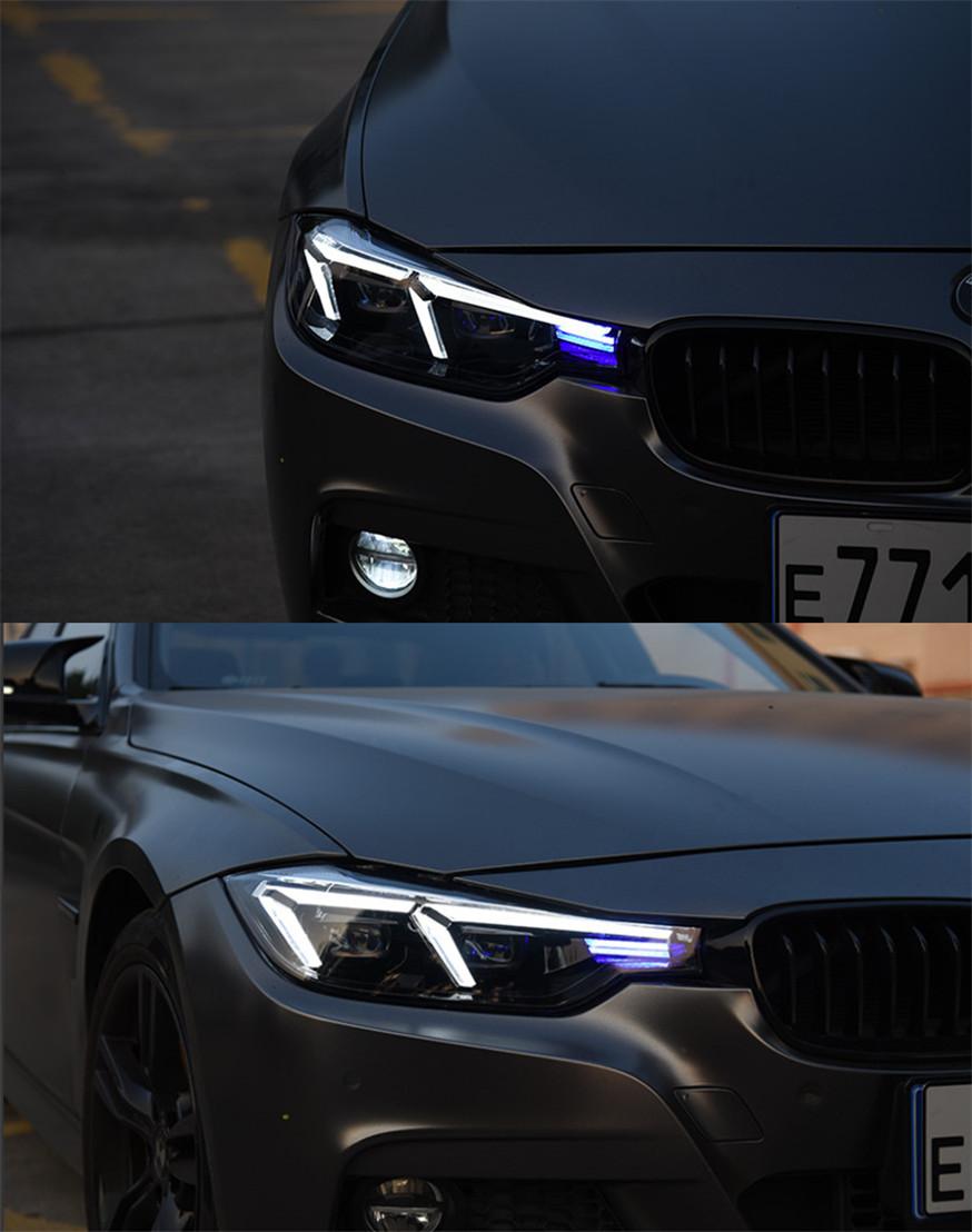 أضواء السيارة لـ BMW F30 LED LED LED LENSOR 20 13-20 18 320I 325I DRL LASER ATTY APORMOTIONSS